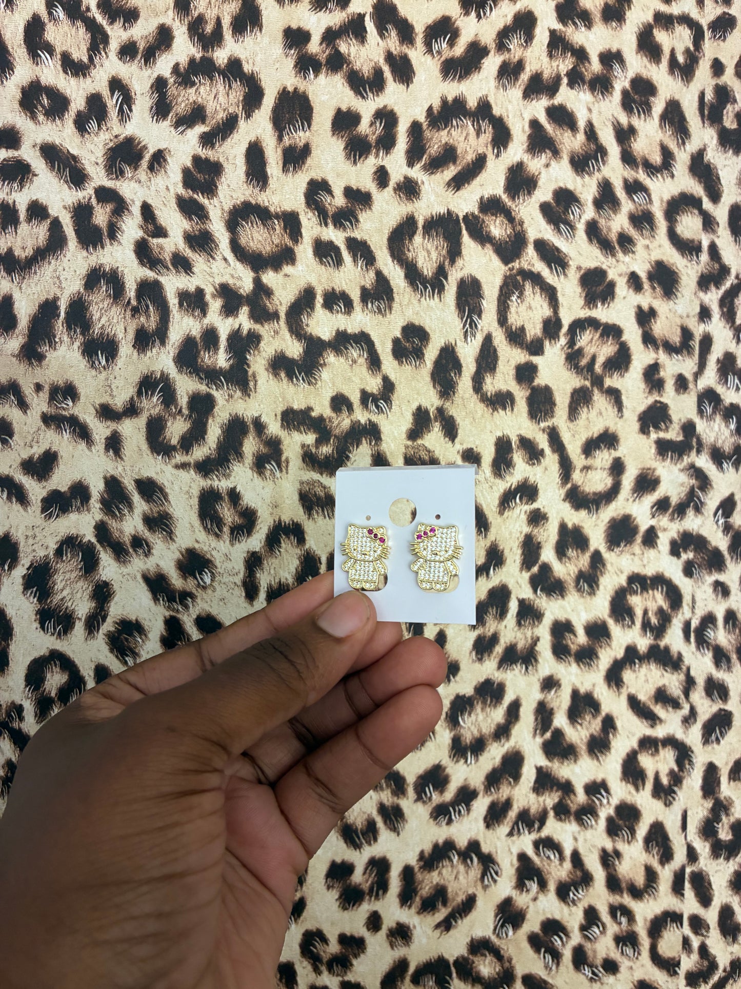 Hello Kitty Red Bow Studs