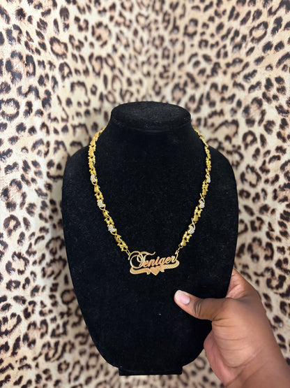 Teddy bear (xoxo) Custom Necklace