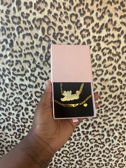 Custom Baby (Necklace&Bracelet)Set