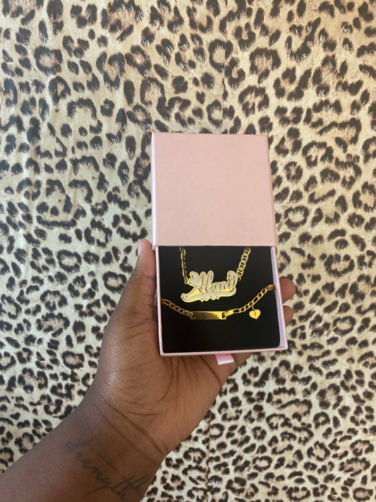 Custom Baby (Necklace&Bracelet)Set