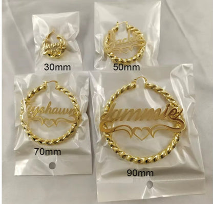 Custom Hoop Earrings