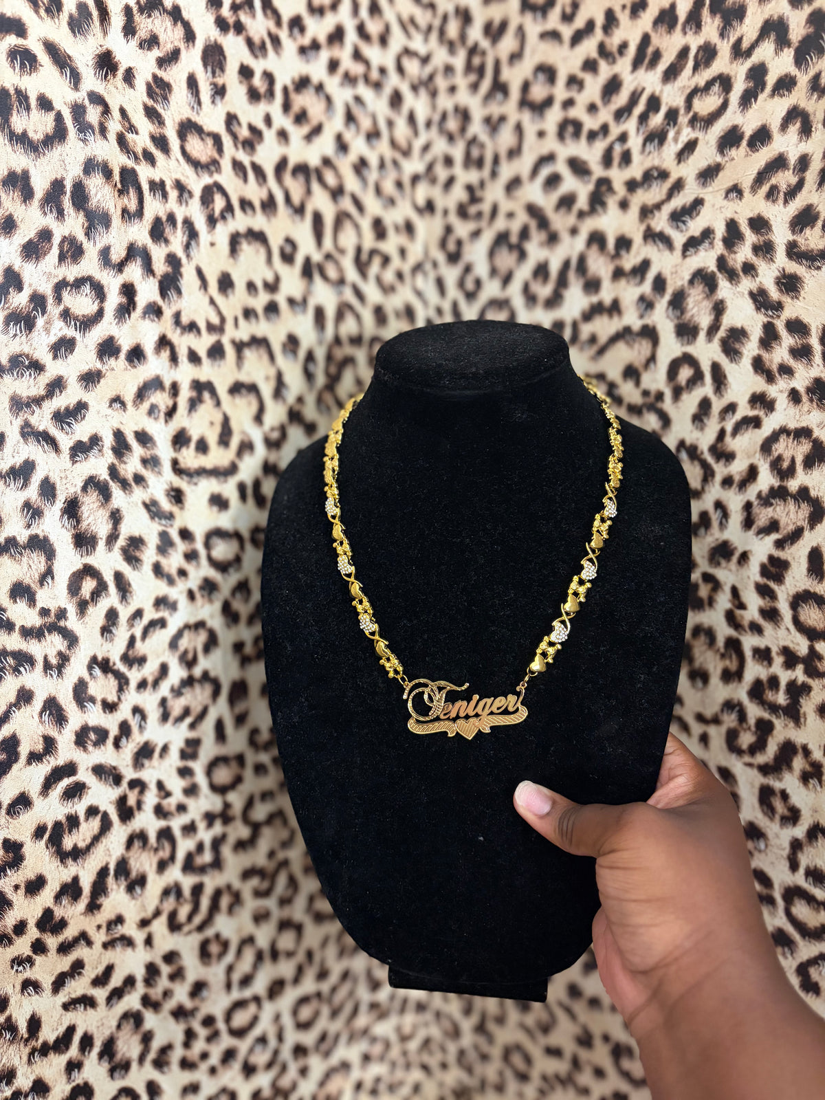 Teddy bear (xoxo) Custom Necklace