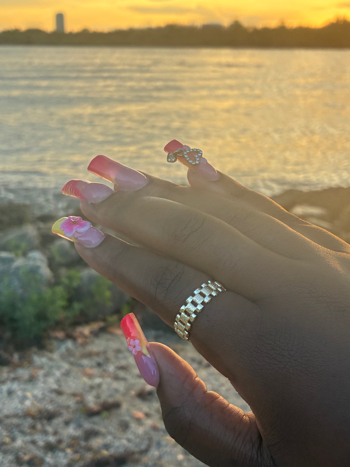 Baddie Rolex Circle Ring