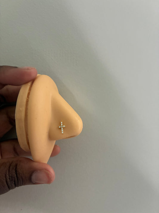 Cross Nose Ring
