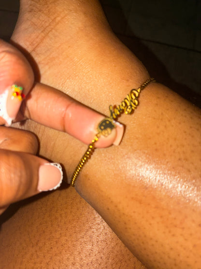 Custom Name Anklet