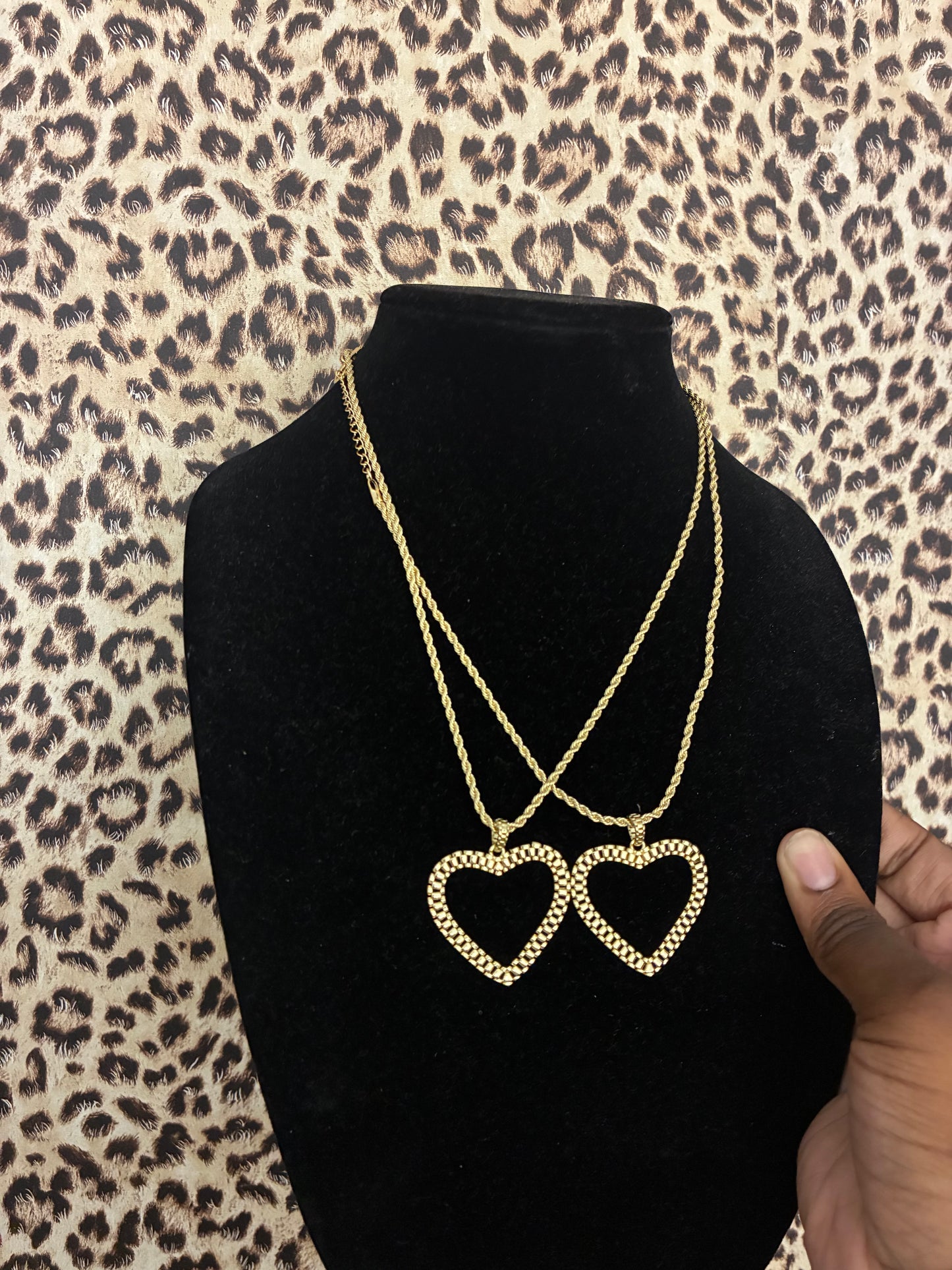 Jumbo Rollie Heart Chain