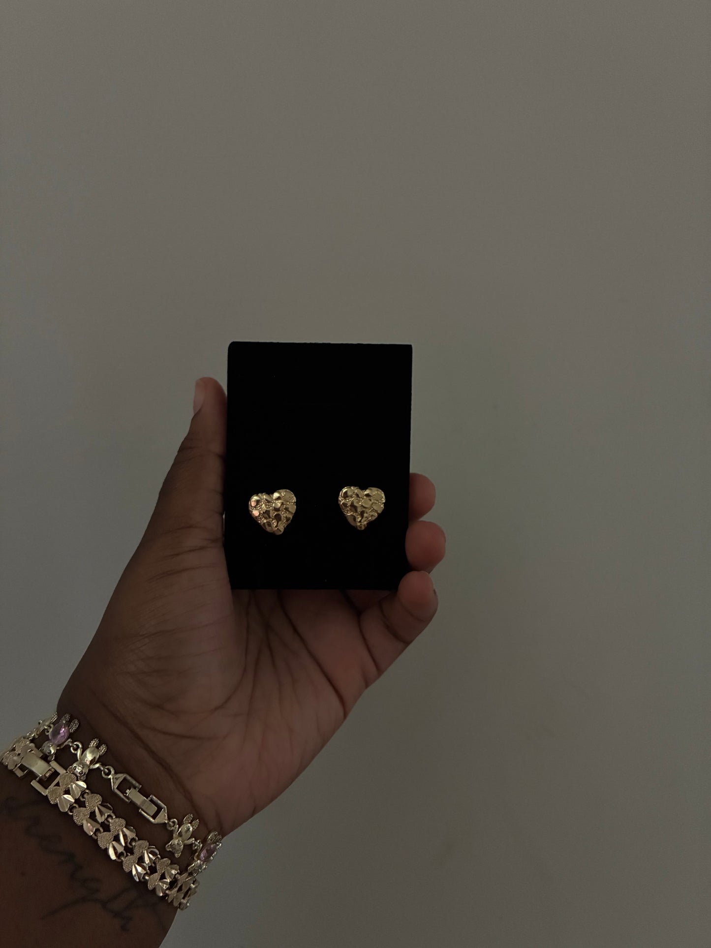 Nugget Heart Earrings