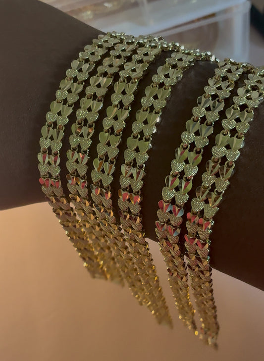 Double Heart Bracelet