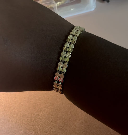 Double Heart Bracelet